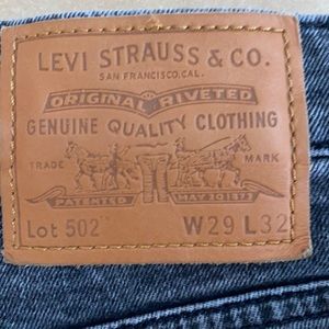 Men’s Levi’s 502. Grey, open hem